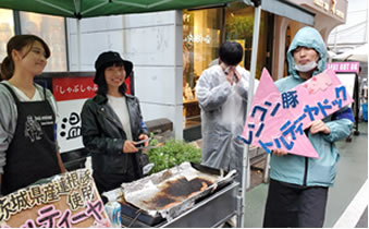 岩井ゼミのみなさんが出店している様子