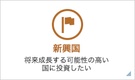 新興国 将来成長する可能性の高い国に投資したい