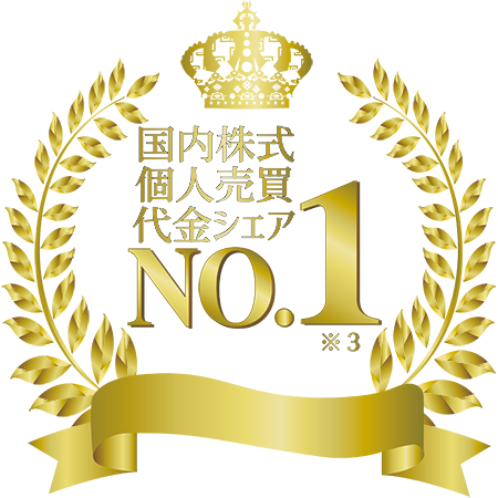 国内株式個人売買代金シェアNo1 ※3