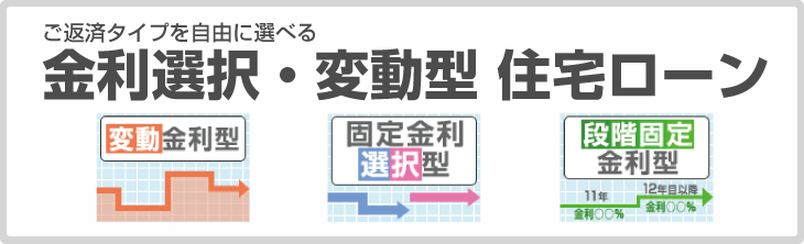ご返済タイプを自由に選べる 金利選択型 住宅ローン ご返済タイプを自由に選べる 金利選択型 住宅ローン