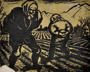 「麦踏み」　1947年